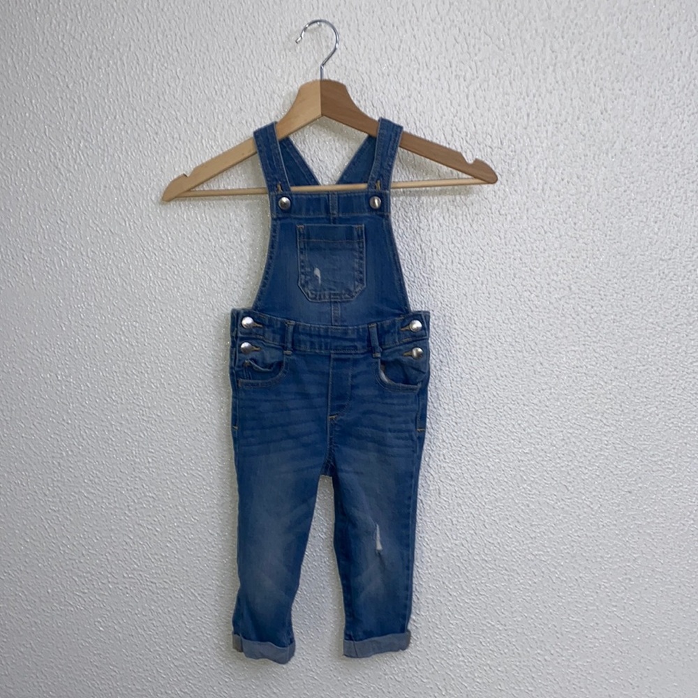 Girls denim overalls
